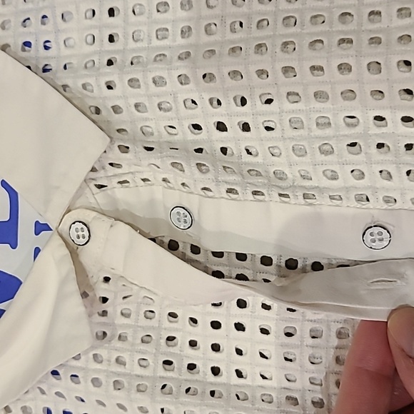 Women's Sleeveless White Rag & Bone Button Down Top - Picture 3 of 6